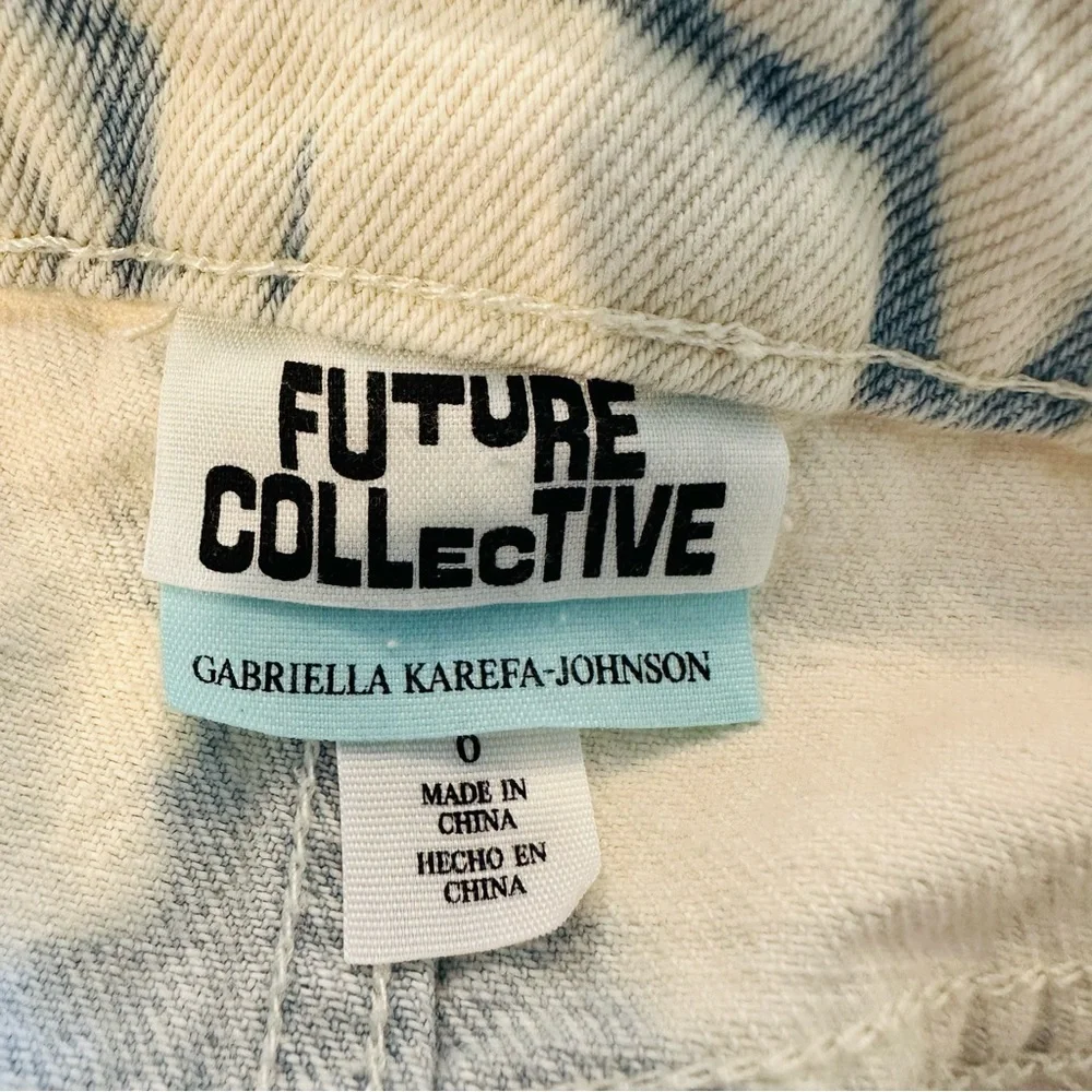 Future Collective Women's High-Rise Midi Denim Skirt Gabriella‎ Karefa 6. C68